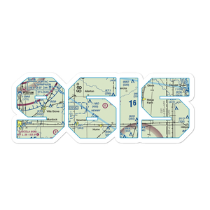 Hildreth Air Park (96IS) VFR Sectional Sticker