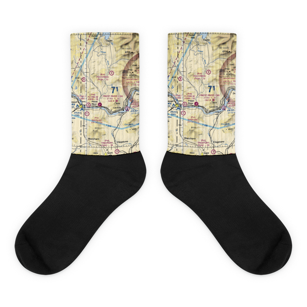 Flying H Ranch Airport (96ID) VFR Sectional Socks 