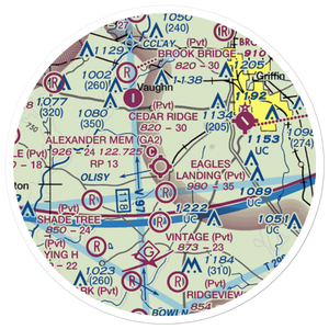 3-M's Airport (96GA) VFR Sectional Sticker (20 mile)