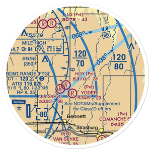 Logan Airport (96CO) VFR Sectional Sticker (20 mile)