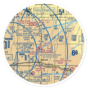 Logan Airport (96CO) VFR Sectional Sticker (30 mile)