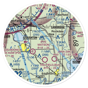 Wisersky Airport (95WI) VFR Sectional Sticker (20 mile)