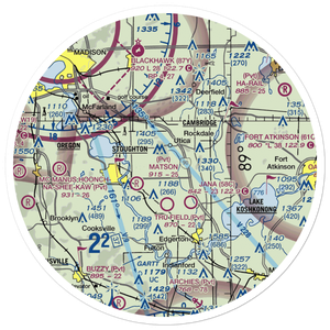 Wisersky Airport (95WI) VFR Sectional Sticker (30 mile)