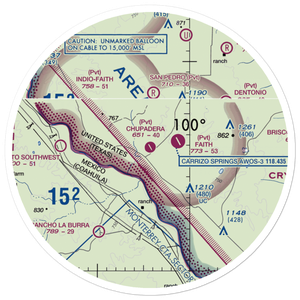 Chupadera Ranch Airport (95TX) VFR Sectional Sticker (30 mile)
