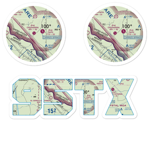 Chupadera Ranch Airport (95TX) VFR Sectional Sticker Pack