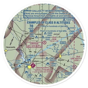 Rob Airport (95TS) VFR Sectional Sticker (30 mile)