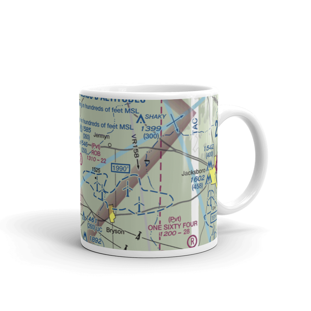 Rob Airport (95TS) VFR Sectional  Mug 