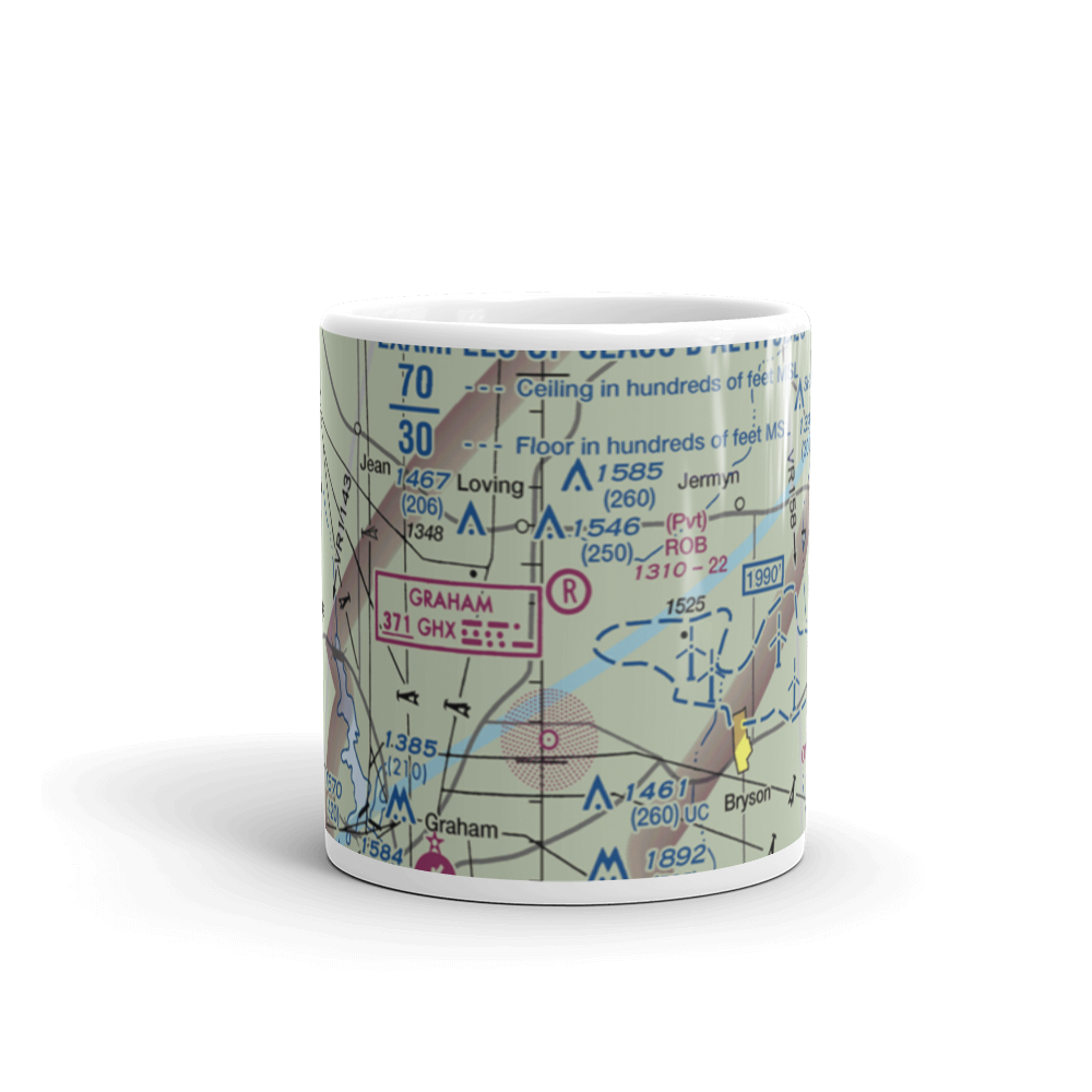Rob Airport (95TS) VFR Sectional  Mug 