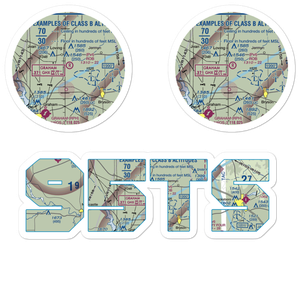 Rob Airport (95TS) VFR Sectional Sticker Pack