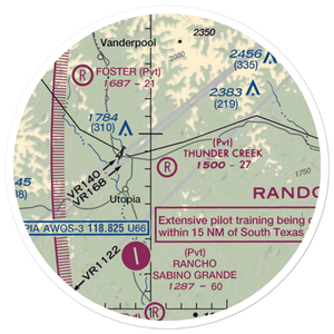 Thunder Creek Airport (95TA) VFR Sectional Sticker (20 mile)