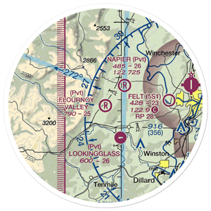 Flournoy Valley Airport (95OR) VFR Sectional Sticker (20 mile)