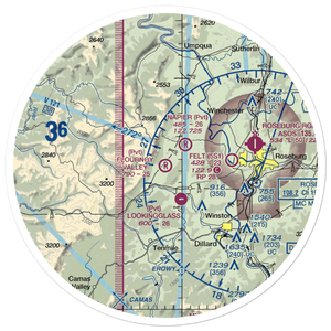 Flournoy Valley Airport (95OR) VFR Sectional Sticker (30 mile)