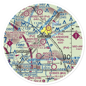 Barcus Field (95OK) VFR Sectional Sticker (20 mile)