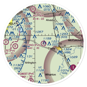 Tong Farm Airport (95OH) VFR Sectional Sticker (20 mile)