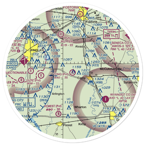 Tong Farm Airport (95OH) VFR Sectional Sticker (30 mile)