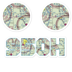 Tong Farm Airport (95OH) VFR Sectional Sticker Pack