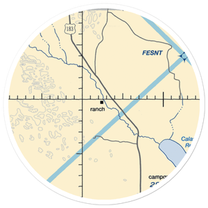 W Meeks Ranch Airport (95NE) VFR Sectional Sticker (20 mile)