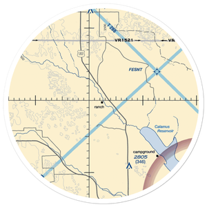 W Meeks Ranch Airport (95NE) VFR Sectional Sticker (30 mile)