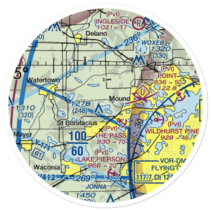 Whaletail Lake Seaplane Base (95MN) VFR Sectional Sticker (20 mile)