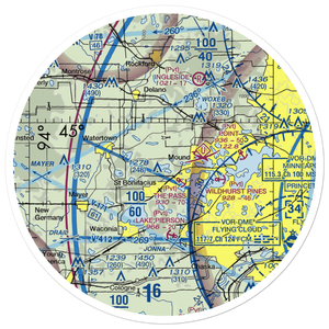 Whaletail Lake Seaplane Base (95MN) VFR Sectional Sticker (30 mile)
