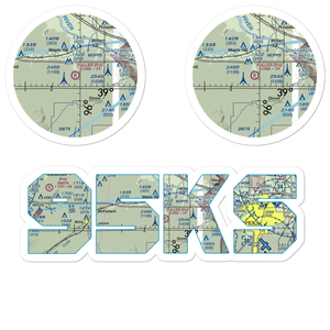 Fuller Airfield (95KS) VFR Sectional Sticker Pack