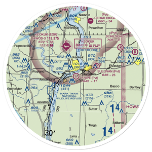 Jan Knipe Airport (95IS) VFR Sectional Sticker (30 mile)