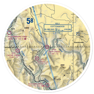 Deer Creek Airport (95ID) VFR Sectional Sticker (30 mile)