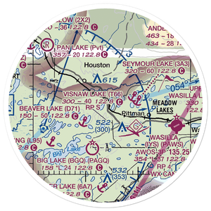 Gus Landing (AA33) VFR Sectional Sticker (20 mile)