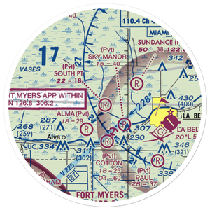 South Point Airport (95FD) VFR Sectional Sticker (20 mile)