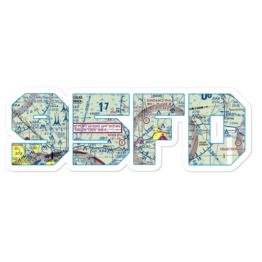 South Point Airport (95FD) VFR Sectional Sticker 