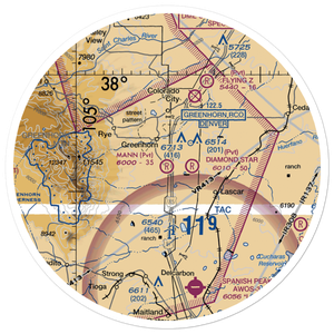 Mann Ranch Airport (95CO) VFR Sectional Sticker (30 mile)