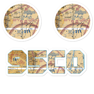 Mann Ranch Airport (95CO) VFR Sectional Sticker Pack