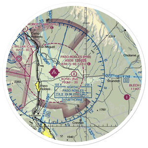 Bonel Airport (95CA) VFR Sectional Sticker (30 mile)