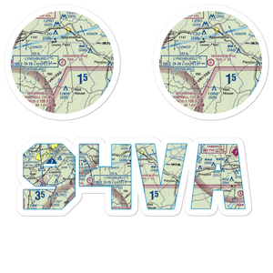 Highview Farms Airport (94VA) VFR Sectional Sticker Pack