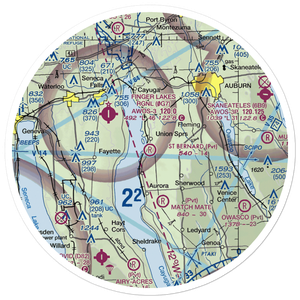 St Bernard Field (94NY) VFR Sectional Sticker (30 mile)