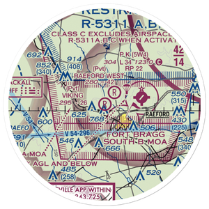 Viking Airport (94NC) VFR Sectional Sticker (20 mile)