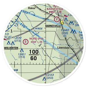 Ag Spray Inc Airport (94MN) VFR Sectional Sticker (20 mile)