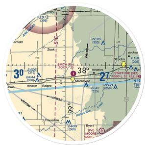 Smith Field (94KS) VFR Sectional Sticker (30 mile)