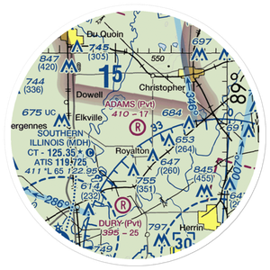Adams Private Airport (94IS) VFR Sectional Sticker (20 mile)