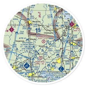 Adams Private Airport (94IS) VFR Sectional Sticker (30 mile)