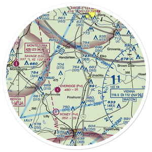 Snow Hill Airstrip (94GA) VFR Sectional Sticker (30 mile)