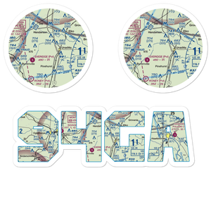 Snow Hill Airstrip (94GA) VFR Sectional Sticker Pack