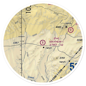 Mayhew Ranch Nr 1 Airport (93TE) VFR Sectional Sticker (20 mile)