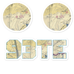 Mayhew Ranch Nr 1 Airport (93TE) VFR Sectional Sticker Pack