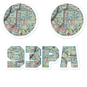 Maple Cave Park Airport (93PA) VFR Sectional Sticker Pack