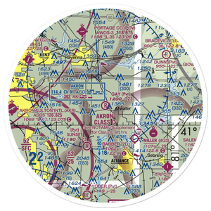 Gay Airport (93OH) VFR Sectional Sticker (30 mile)