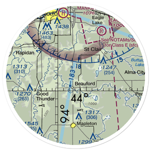 Hoppe Sky Ranch Airport (93MN) VFR Sectional Sticker (20 mile)