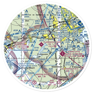 Knollwood Farm Airport (93MD) VFR Sectional Sticker (30 mile)