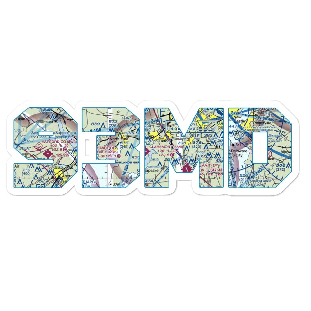 Knollwood Farm Airport (93MD) VFR Sectional Sticker 