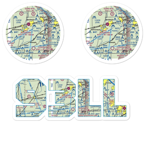 Hemmingsen Airport (93LL) VFR Sectional Sticker Pack